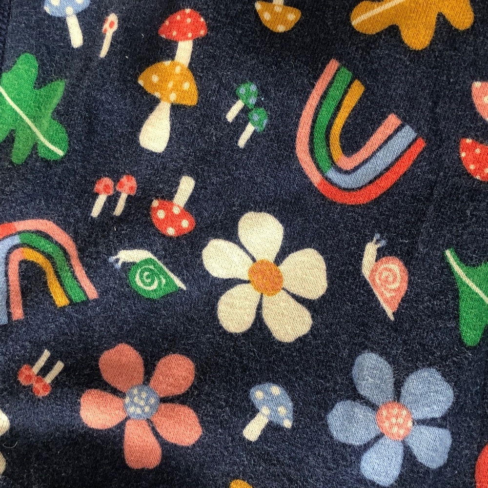 Hanna Andersson Navy Floral & Rainbow Print PJ Set - Picture 7 of 7